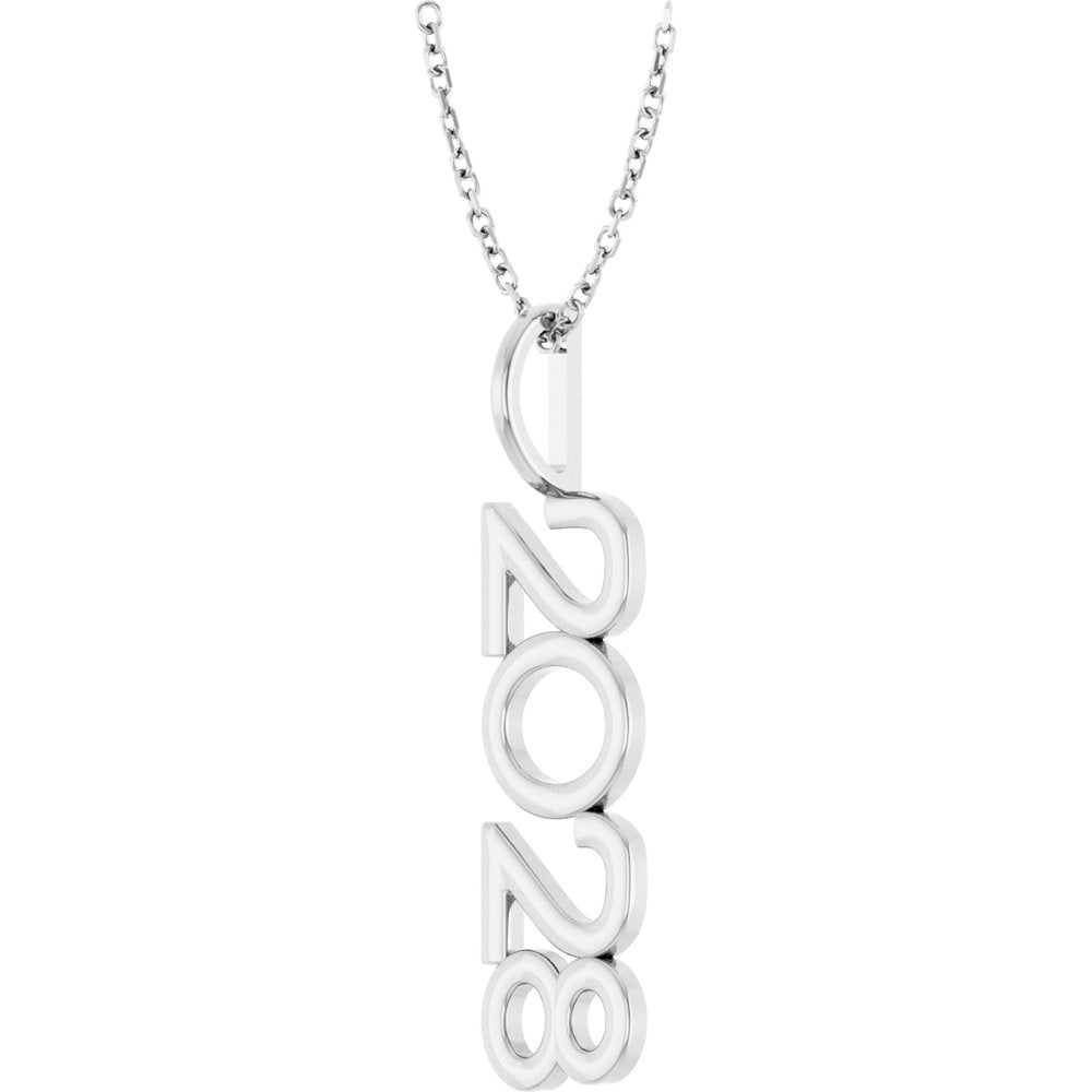 Sterling Silver 2028 Year 16-18" Necklace