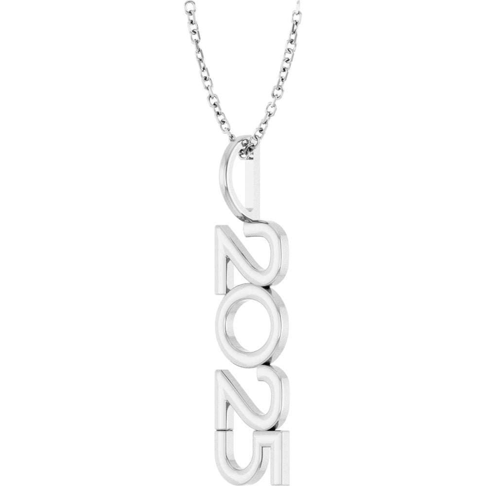 Sterling Silver 2025 Year 16-18" Necklace