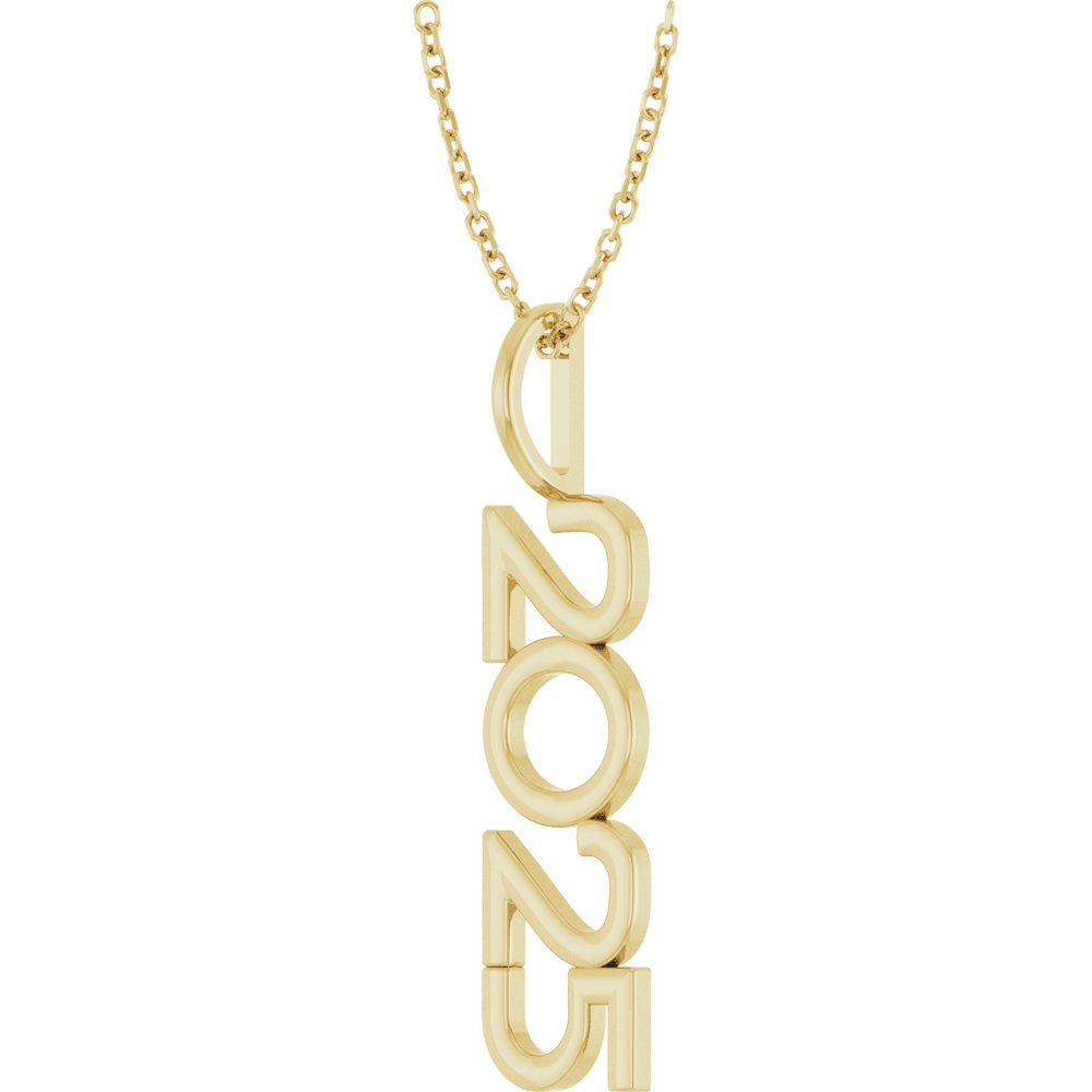 14K Yellow 2025 Year 16-18" Necklace