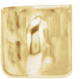 14K Yellow Gold Engravable Four-Sided Bar Necklace Center
