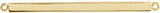 14K Yellow Gold Engravable Four-Sided Bar Necklace Center