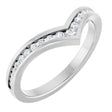 14K White Gold 1/5 CTW Lab-Grown Diamond Contour Band