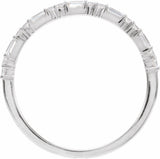 Sterling Silver 1/5 CTW Lab-Grown Diamond Stackable Ring