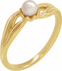 14K Yellow Cultured Freshwater Pearl Ring