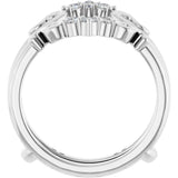 14K White 1/6 CTW Lab-Grown Diamond Ring Guard