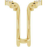 14K Yellow 1/6 CTW Lab-Grown Diamond Ring Guard