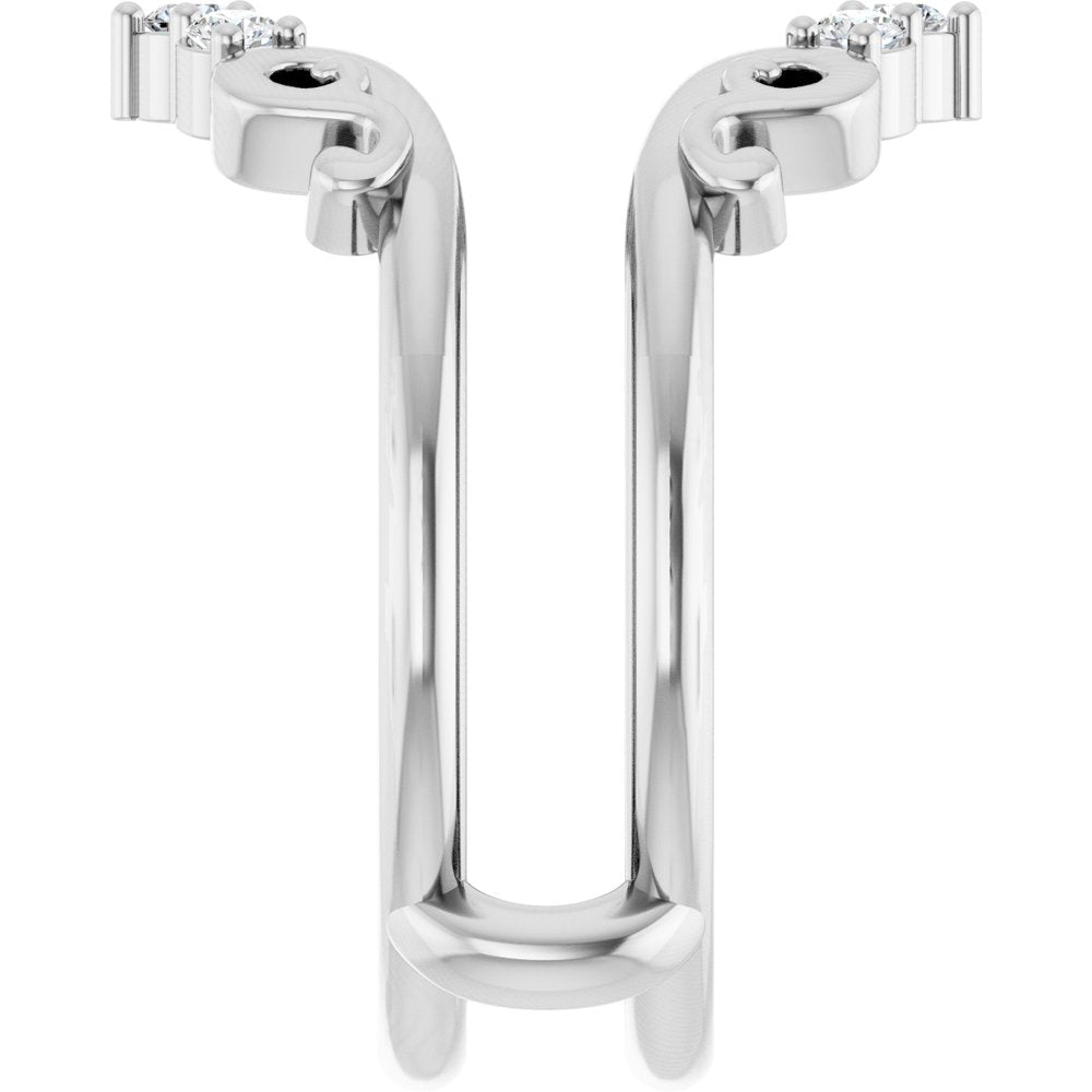 14K White 1/6 CTW Lab-Grown Diamond Ring Guard