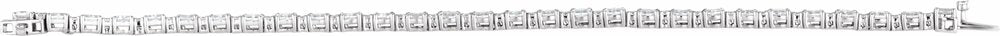 14K White Gold 5 1/2 CTW Lab-Grown Diamond Line 7" Bracelet