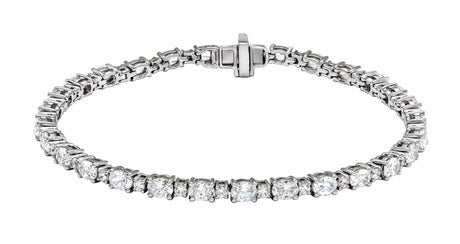 14K White Gold 5 1/2 CTW Lab-Grown Diamond Line 7" Bracelet