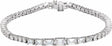 14K White Gold 4 5/8 CTW Lab-Grown Diamond Line 7" Bracelet