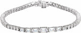 14K White Gold 4 5/8 CTW Lab-Grown Diamond Line 7" Bracelet