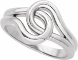 Sterling Silver Interlocking Ring