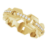 14K Yellow 1/5 CTW Natural Diamond Band