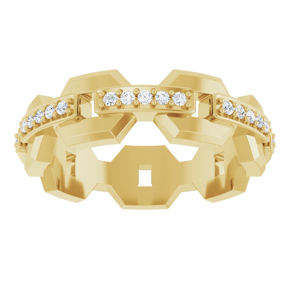 14K Yellow 1/5 CTW Natural Diamond Band