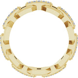 14K Yellow 1/5 CTW Natural Diamond Band