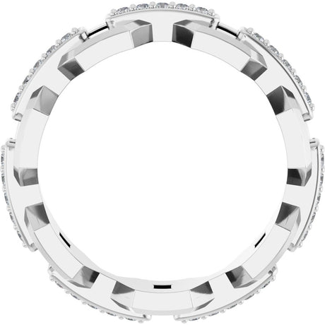 14K White 1/5 CTW Lab-Grown Diamond Band