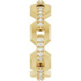 14K Yellow 1/5 CTW Natural Diamond Band