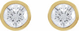 14K Yellow 1 1/5 CTW Lab-Grown Diamond Cocktail-Style Earrings