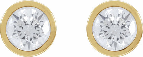 14K Yellow Gold 1 1/5 CTW Lab-Grown Diamond Cocktail-Style Earrings