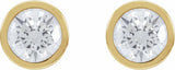 14K Yellow Gold 1 1/5 CTW Lab-Grown Diamond Cocktail-Style Earrings