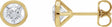 14K Yellow Gold 1 1/5 CTW Lab-Grown Diamond Cocktail-Style Earrings