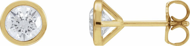 14K Yellow Gold 1 1/5 CTW Lab-Grown Diamond Cocktail-Style Earrings