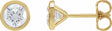 14K Yellow Gold 1 CTW Lab-Grown Diamond Cocktail-Style Earrings
