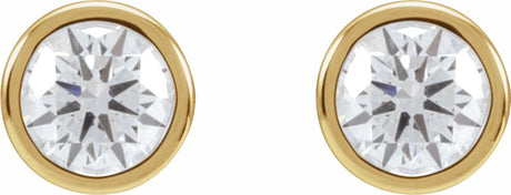 14K Yellow Gold 3/4 CTW Lab-Grown Diamond Cocktail-Style Earrings