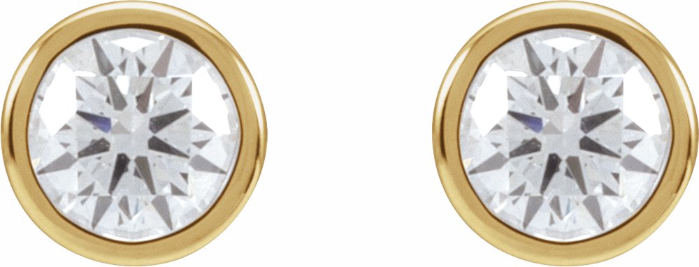 14K Yellow Gold 3/4 CTW Lab-Grown Diamond Cocktail-Style Earrings