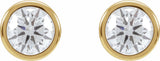 14K Yellow Gold 3/4 CTW Lab-Grown Diamond Cocktail-Style Earrings