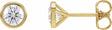 14K Yellow Gold 3/4 CTW Lab-Grown Diamond Cocktail-Style Earrings
