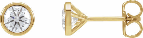 14K Yellow Gold 3/4 CTW Lab-Grown Diamond Cocktail-Style Earrings