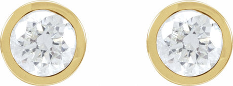 14K Yellow Gold 1 1/2 CTW Lab-Grown Diamond Cocktail-Style Earrings