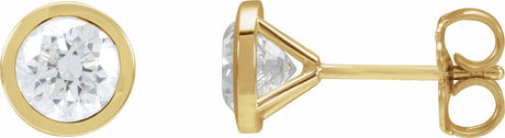 14K Yellow Gold 1 1/2 CTW Lab-Grown Diamond Cocktail-Style Earrings