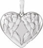 Sterling Silver Angel Wings Heart Ash Holder
