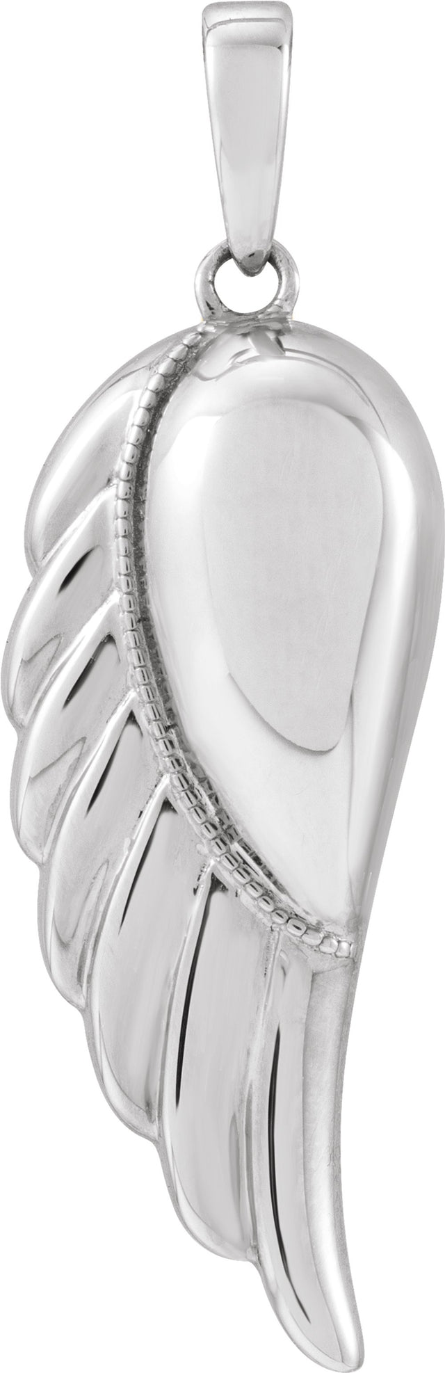 Sterling Silver Angel Wing Ash Holder Pendant
