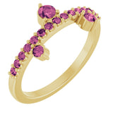 14K Yellow Natural Pink Tourmaline Ring