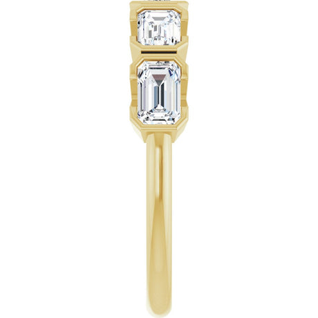 14K Yellow Gold 1 1/2 CTW Lab-Grown Diamond Anniversary Band