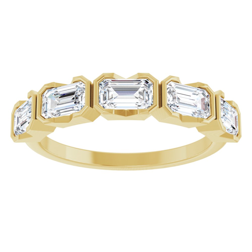 14K Yellow Gold 1 1/2 CTW Lab-Grown Diamond Anniversary Band