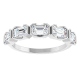 14K White 1 1/2 CTW Lab-Grown Diamond Anniversary Band