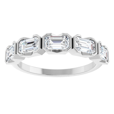 14K White 1 1/2 CTW Lab-Grown Diamond Anniversary Band