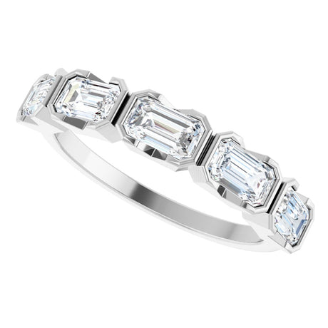 14K White 1 1/2 CTW Lab-Grown Diamond Anniversary Band