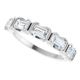 14K White 1 1/2 CTW Lab-Grown Diamond Anniversary Band