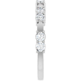 14K White 5/8 CTW Lab-Grown Diamond Anniversary Band