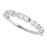 14K White 5/8 CTW Lab-Grown Diamond Anniversary Band