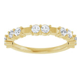 14K Yellow 5/8 CTW Lab-Grown Diamond Anniversary Band
