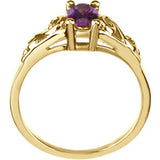 14KY June Imitation Birthstone Ring