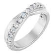 14K White 1/2 CTW Natural Diamond Anniversary Band
