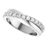 14K White 1/2 CTW Lab-Grown Diamond Anniversary Band