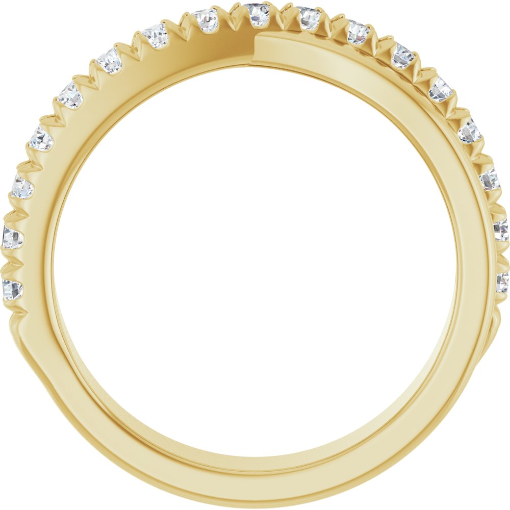 14K Yellow Gold 1/2 CTW Lab-Grown Diamond Anniversary Band